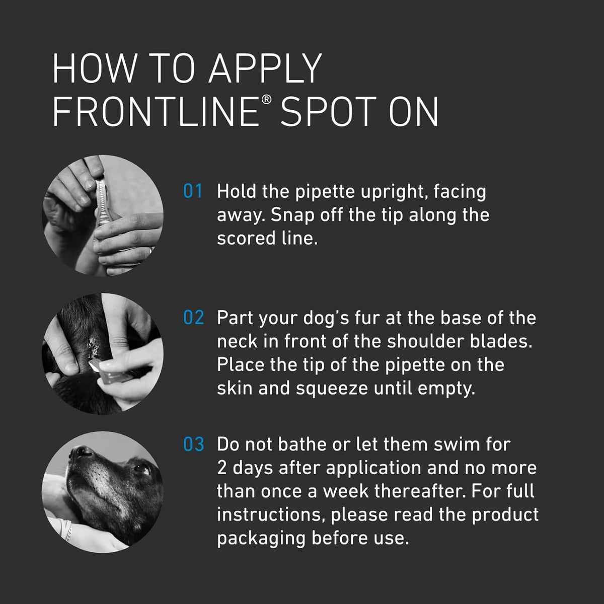 FRONTLINE Spot On Flea & Tick Treatment for Large Dog (20-40kg) 6 Pipettes